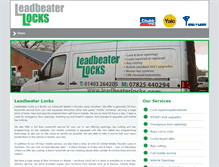 Tablet Screenshot of leadbeaterlocks.com